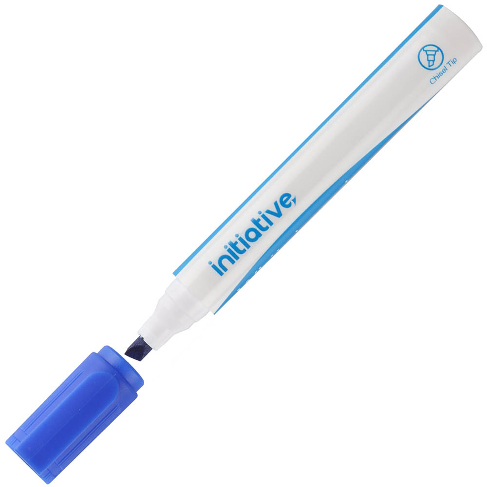Image for INITIATIVE WHITEBOARD MARKER CHISEL 5MM BLUE from Total Supplies Pty Ltd