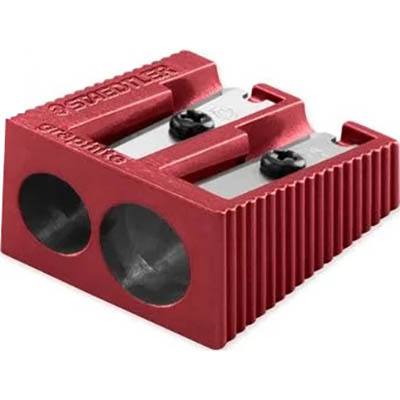 Image for STAEDTLER 510 PENCIL SHARPENER 2-HOLE METAL ASSORTED from MOE Office Products Depot Mackay & Whitsundays