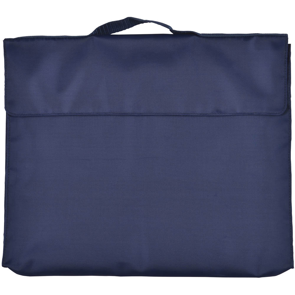Image for CUMBERLAND LIBRARY BAG WITH HOOK N LOOP CLOSURE FLAP NAVY BLUE from Office Products Depot Gold Coast