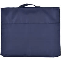 cumberland library bag with hook n loop closure flap navy blue