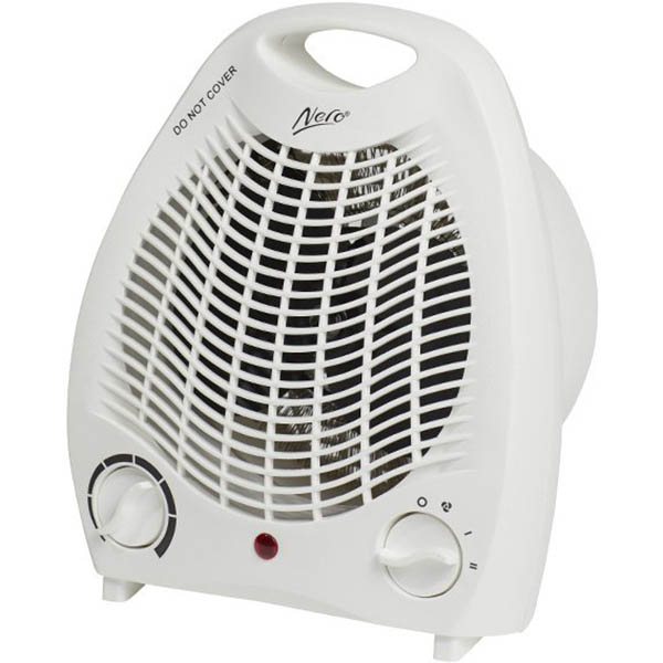 Image for NERO FAN HEATER 2000W WHITE from MOE Office Products Depot Mackay & Whitsundays