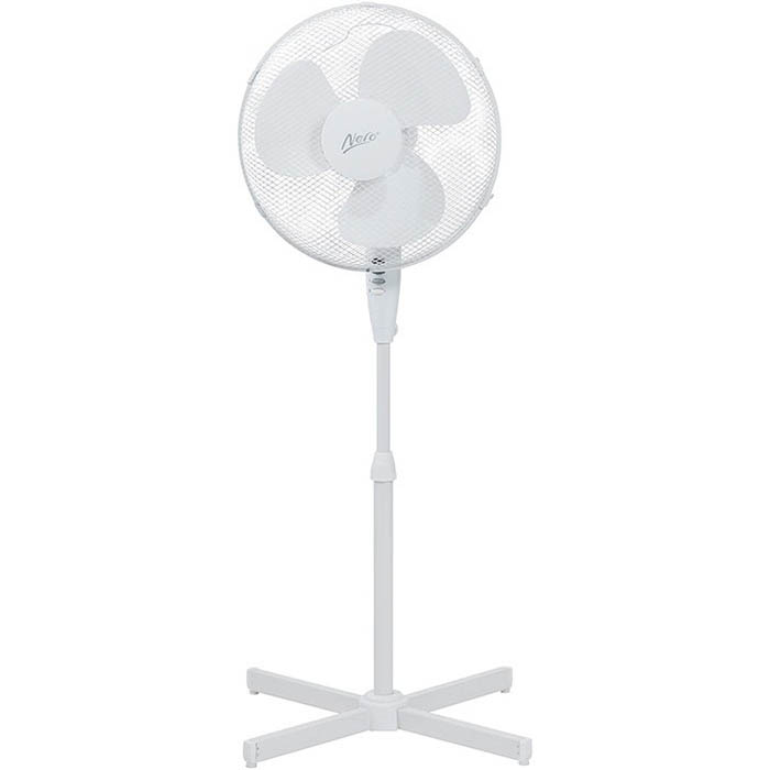 Image for NERO PEDESTAL FAN 400MM WHITE from MOE Office Products Depot Mackay & Whitsundays