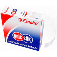 quikstik label dispenser circle 14mm white pack 1200