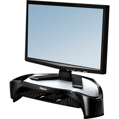 Image for FELLOWES MONITOR RISER PLUS SMART SUITES 101.6 X 477.8 X 328.6MM PLASTIC BLACK from Tristate Office Products Depot