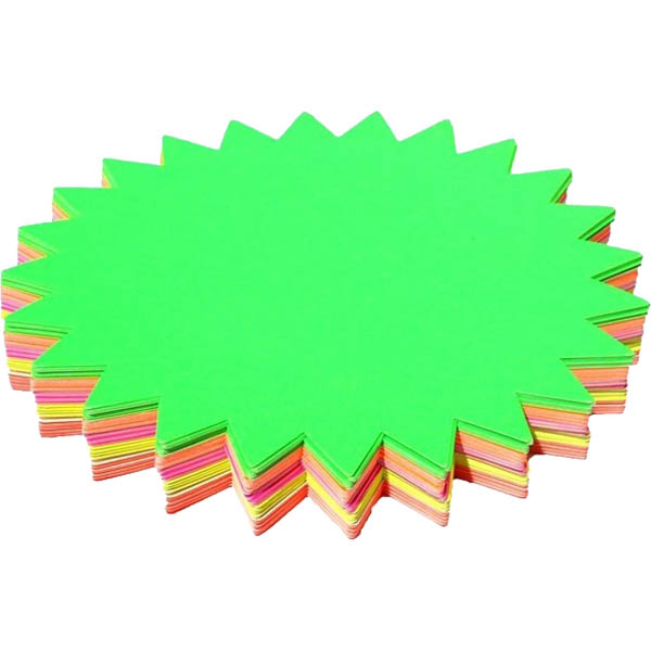 Image for BRENEX STARBURST 70GSM 205MM FLURO ASSORTED PACK 60 from Office Products Depot Gold Coast