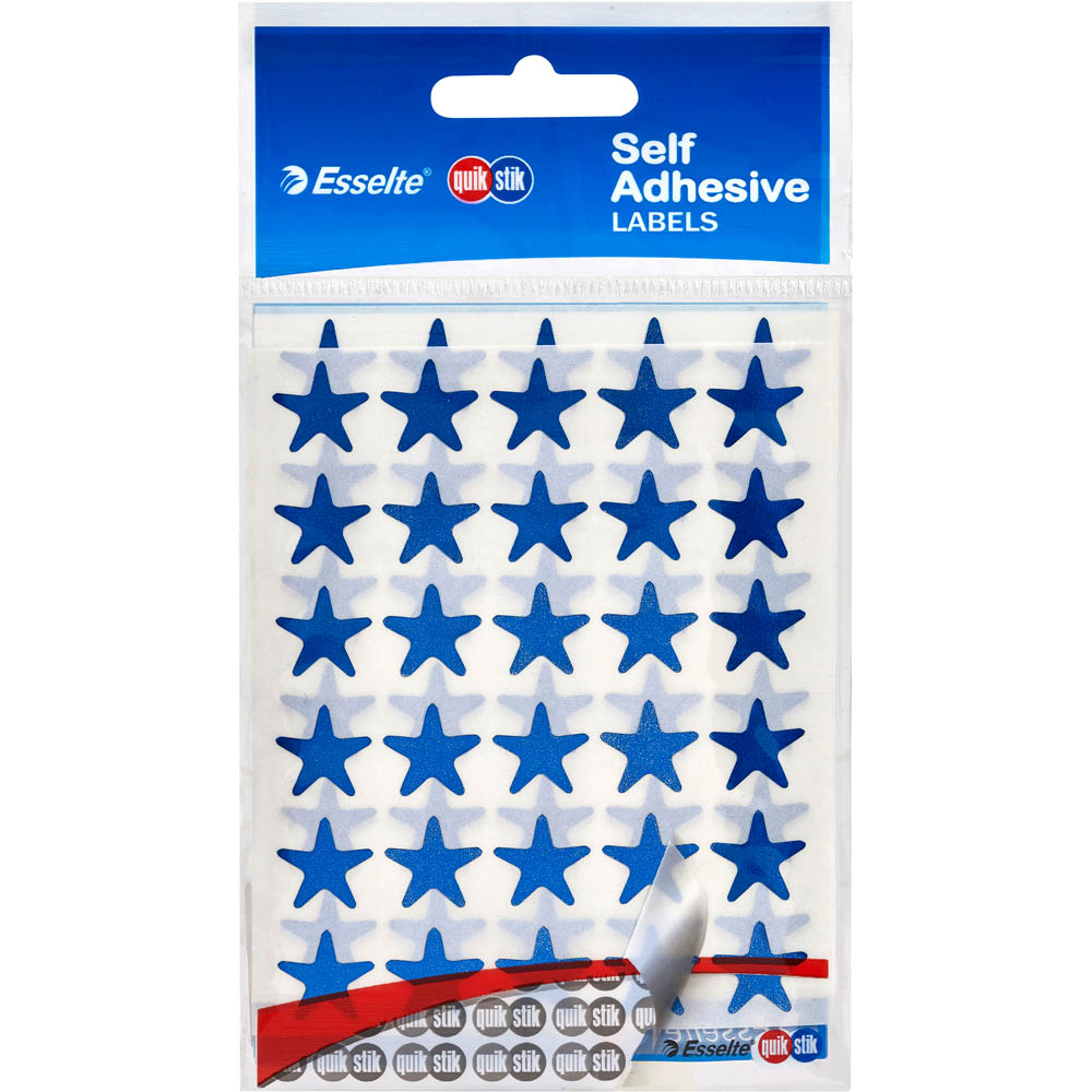 Image for QUIKSTIK LABELS STAR 15MM BLUE PACK 150 from Office Products Depot Gold Coast