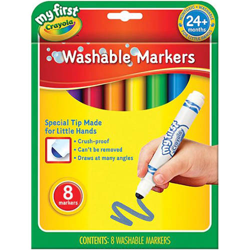 Image for CRAYOLA MY FIRST MARKERS WASHABLE PACK 8 from Ross Office Supplies Office Products Depot