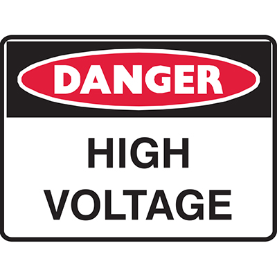 Image for BRADY DANGER SIGN HIGH VOLTAGE 450 X 300MM POLYPROPYLENE from Office Products Depot Macarthur