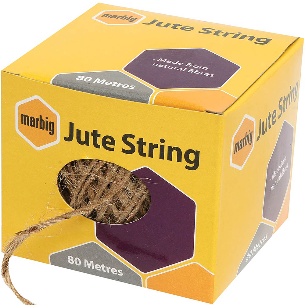 Image for MARBIG JUTE STRING 80M from Barkers Rubber Stamps & Office Products Depot