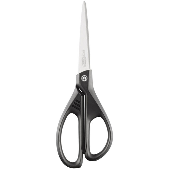 Image for MAPED ESSENTIALS GREEN SCISSOR 210MM BLACK from Office Business Office Products Depot