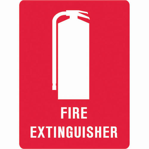 Image for TRAFALGAR FIRE EXTINGUISHER SIGN 125 X 90MM PACK 5 from OFFICEPLANET OFFICE PRODUCTS DEPOT