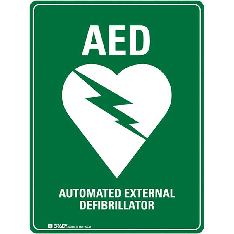 Image for TRAFALGAR AUTOMATIC EXTERNAL DEFIBRILLATOR SIGN 225 X 300MM POLYPROPYLENE from Albany Office Products Depot