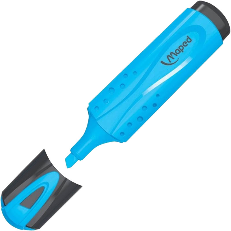 Image for MAPED FLUO PEPS HIGHLIGHTER CHISEL BLUE from MOE Office Products Depot Mackay & Whitsundays