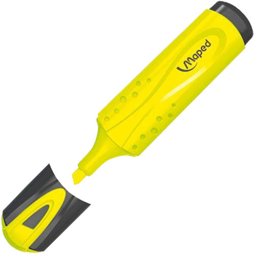 Image for MAPED FLUO PEPS HIGHLIGHTER CHISEL YELLOW from MOE Office Products Depot Mackay & Whitsundays