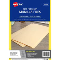 avery 88200 manilla folder foolscap buff pack 20