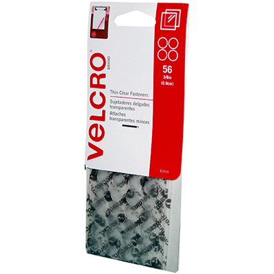 Image for VELCRO BRAND® STICK-ON HOOK AND LOOP DOTS 9MM CLEAR PACK 56 from Office Products Depot
