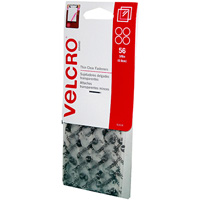 velcro brand® stick-on hook and loop dots 9mm clear pack 56