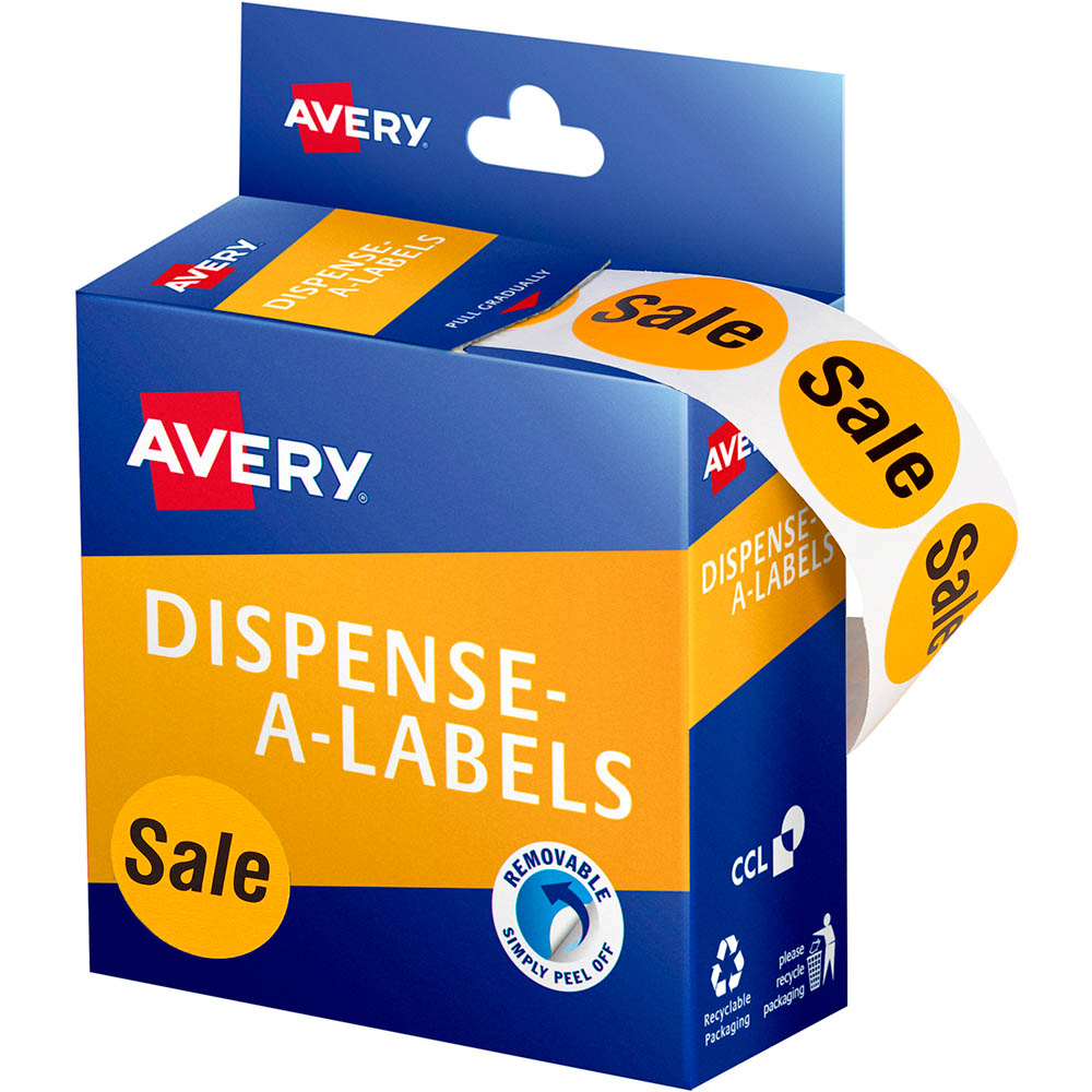 Image for AVERY 937311 MESSAGE LABELS SALE 24MM ORANGE PACK 500 from Total Supplies Pty Ltd
