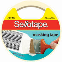 sellotape 960504 masking tape 24mm x 50m cream