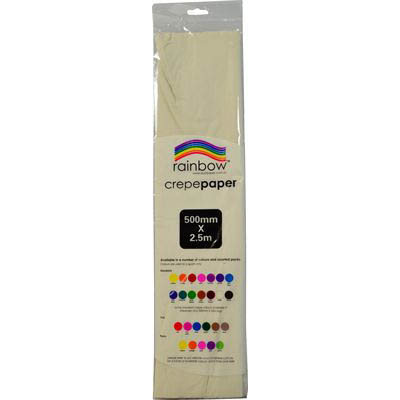 Image for RAINBOW CREPE PAPER 500MM X 2.5M WHITE from Ross Office Supplies Office Products Depot