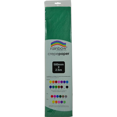 Image for RAINBOW CREPE PAPER 500MM X 2.5M EMERALD from MOE Office Products Depot Mackay & Whitsundays