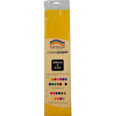 Image for RAINBOW CREPE PAPER 500MM X 2.5M YELLOW from MOE Office Products Depot Mackay & Whitsundays