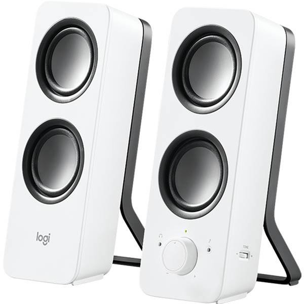 Image for LOGITECH Z200 MULTIMEDIA SPEAKERS SNOW WHITE from MOE Office Products Depot Mackay & Whitsundays