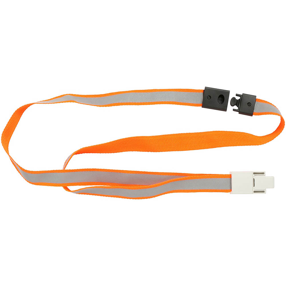 Image for REXEL ID LANYARD REFLECTIVE HIGH VISABILITY ORANGE PACK 5 from OFFICEPLANET OFFICE PRODUCTS DEPOT