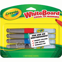 crayola visi-max dry erase whiteboard markers assorted pack 4