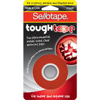sellotape tough mounting tape 19mm x 1.5m clear
