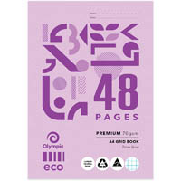 olympic g748p eco grid book 7mm 70gsm 48 page a4