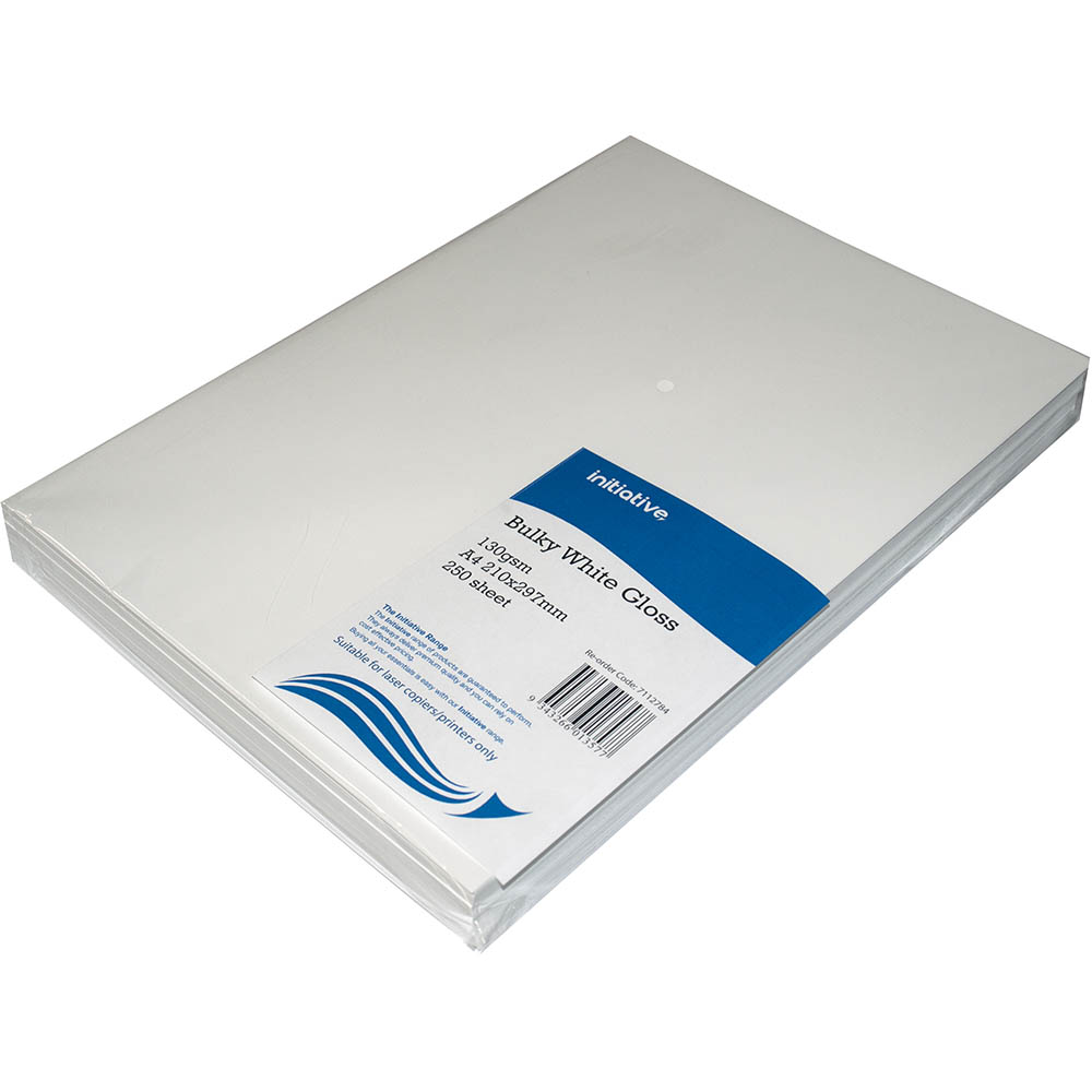 Image for INITIATIVE A4 DIGITAL COATED COPY PAPER GLOSS 130GSM WHITE PACK 250 from Office Business Office Products Depot