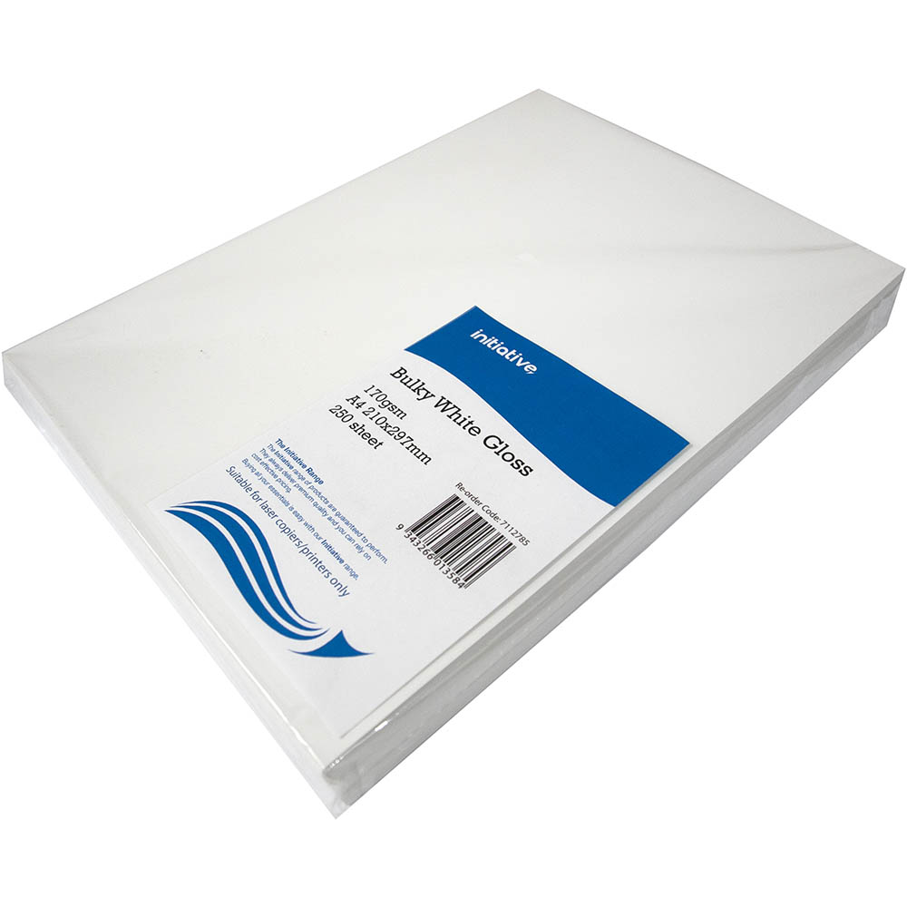 Image for INITIATIVE A4 DIGITAL COATED COPY PAPER GLOSS 170GSM WHITE PACK 250 from Office Products Depot