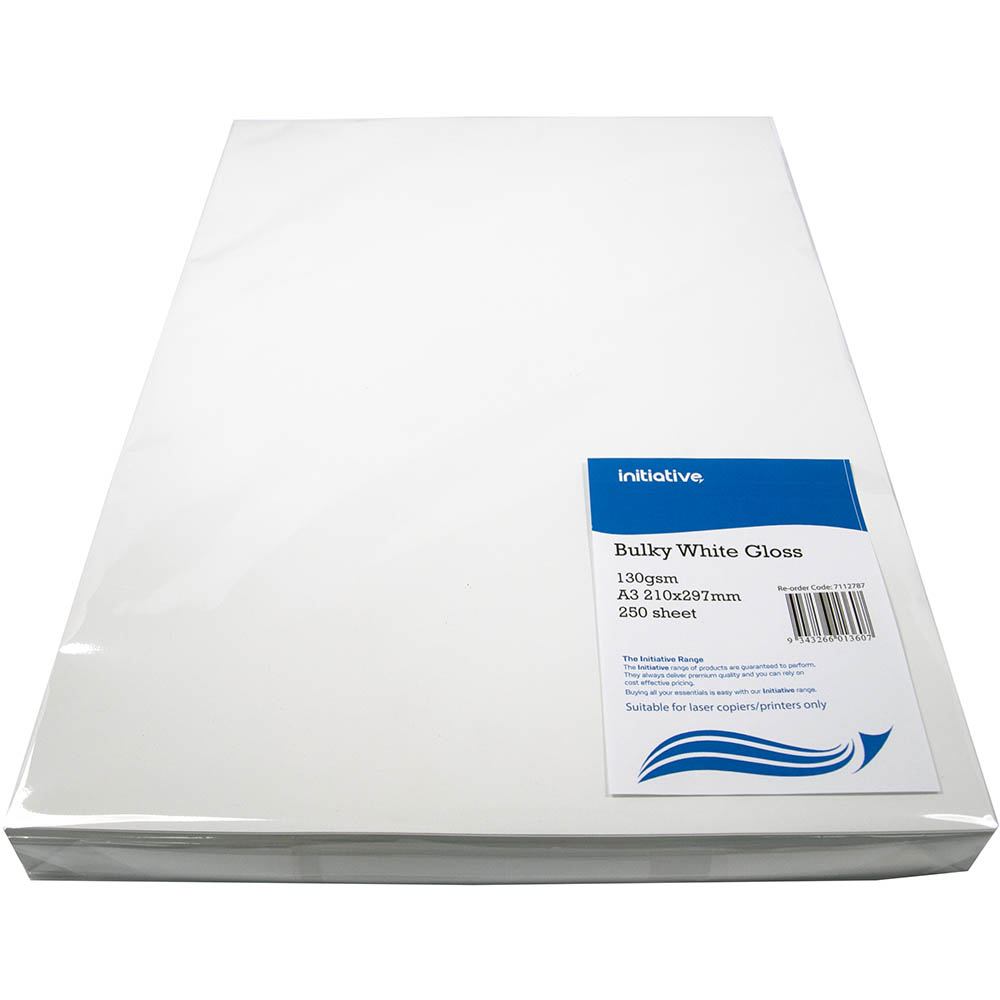 Image for INITIATIVE A3 DIGITAL COATED COPY PAPER GLOSS 130GSM WHITE PACK 250 from Office Products Depot