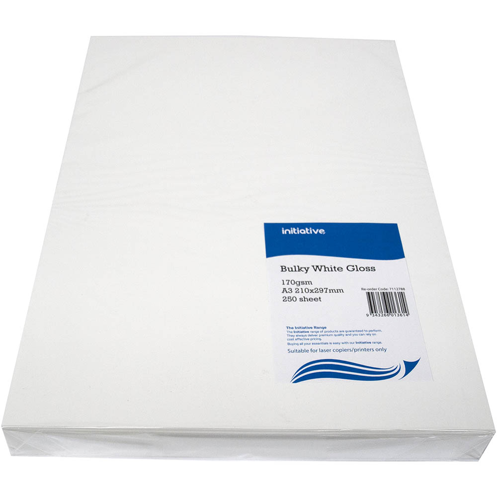 Image for INITIATIVE A3 DIGITAL COATED COPY PAPER GLOSS 170GSM WHITE PACK 250 from Ross Office Supplies Office Products Depot