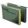 crystalfile double capacity suspension files 30mm foolscap green box 50