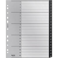leitz recycled index divider pp 1-20 tab a4 grey