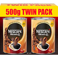nescafe blend 43 instant coffee 500g pack 2