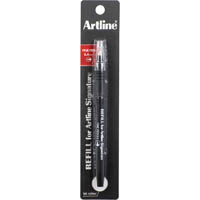 artline signature fineliner pen 0.4mm refill black