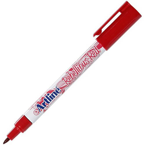 Image for ARTLINE 700 FASHION PERMANENT MARKER BULLET 0.7MM REBELLIOUS RED from MOE Office Products Depot Mackay & Whitsundays