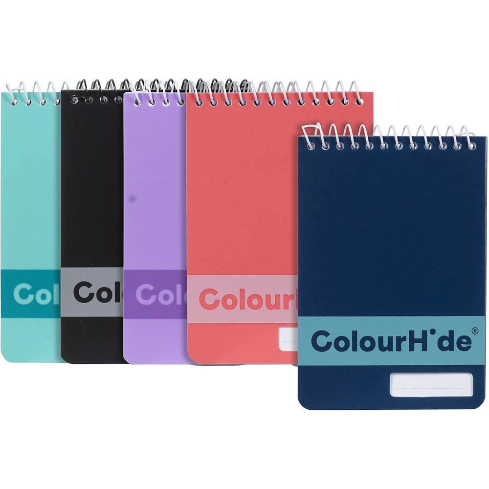 Image for COLOURHIDE MY POCKET NOTEBOOK 96 PAGE 112 X 77MM ASSORTED from MOE Office Products Depot Mackay & Whitsundays