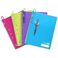 colourhide lecture notebook 4-hole 200 page a4 assorted
