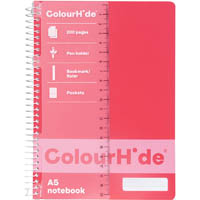 colourhide notebook 200 page a5 watermelon