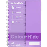 colourhide my small notebook 200 page a5 purple