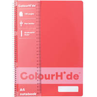 colourhide notebook 120 page a4 watermelon