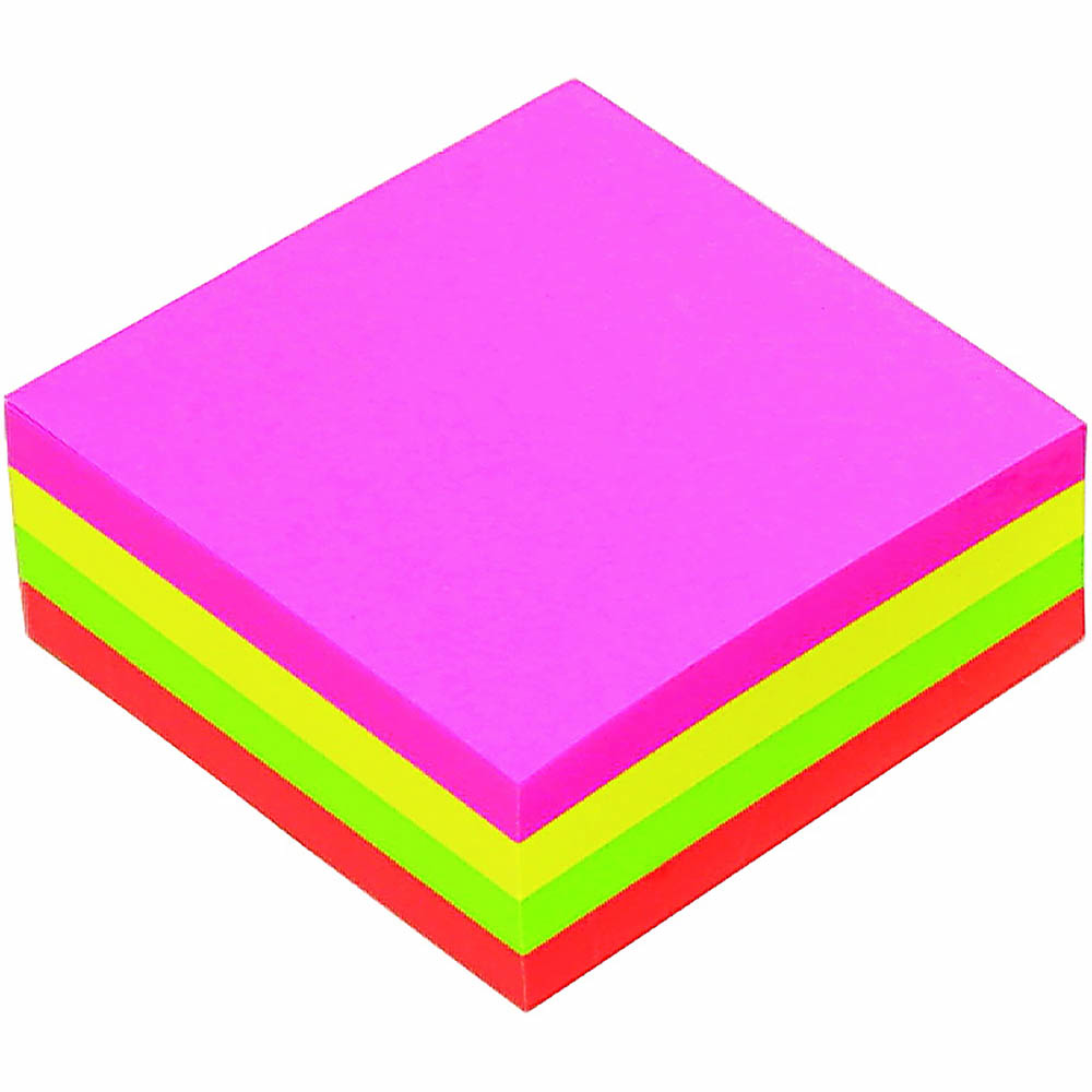 Image for MARBIG CUBE NOTES 320 SHEETS 75 X 75MM ASSORTED BRILLIANT from Office Products Depot Gold Coast
