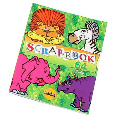 Image for MARBIG SAFARI SCRAPBOOK 64 PAGE 335 X 240MM from Ross Office Supplies Office Products Depot