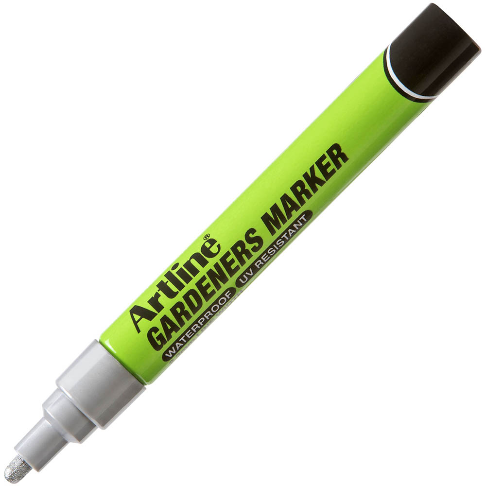 Image for ARTLINE GARDENERS PERMANENT MARKER BULLET 1.5MM SILVER from MOE Office Products Depot Mackay & Whitsundays
