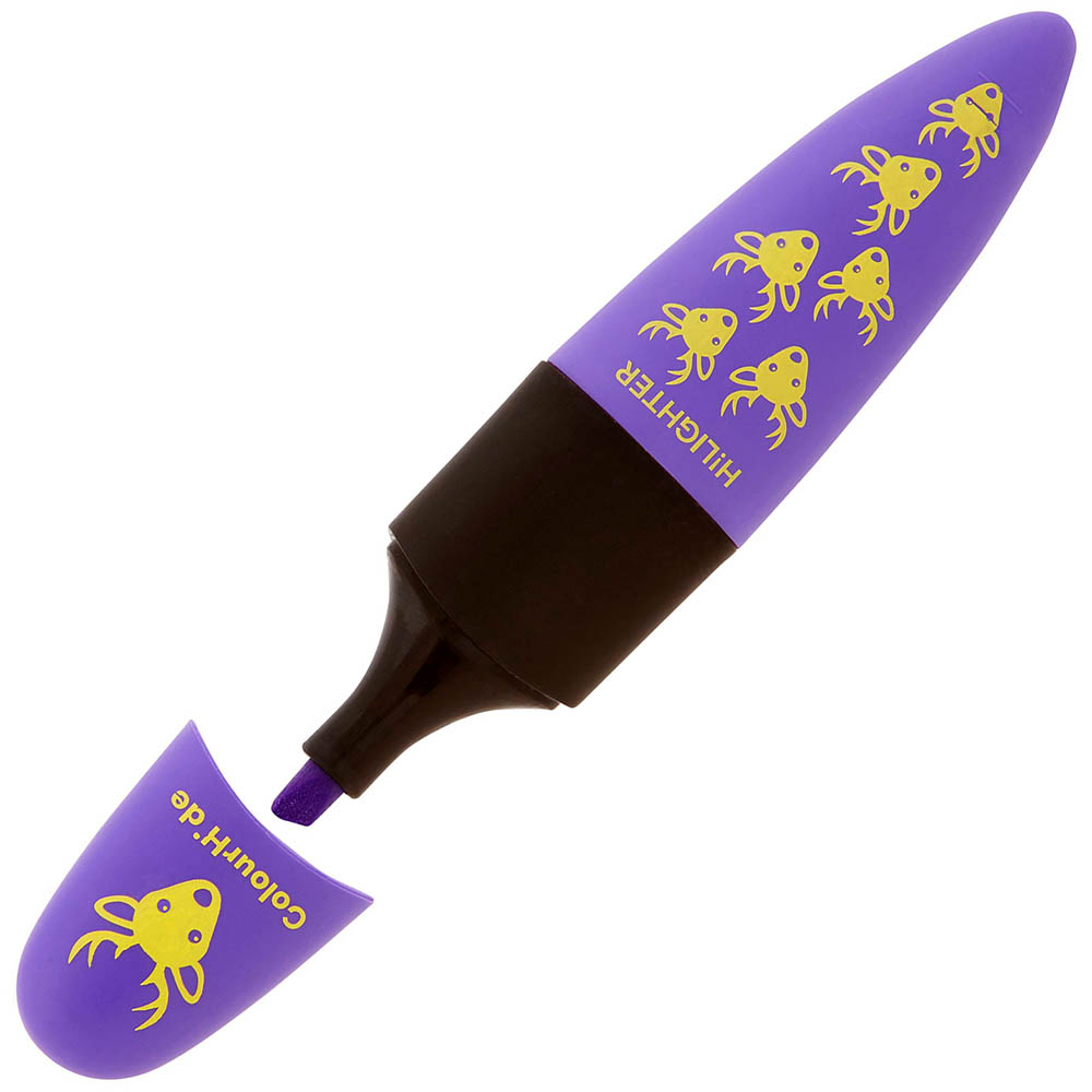 Image for COLOURHIDE DESIGNER HIGHLIGHTER CHISEL QUIRKY PURPLE from MOE Office Products Depot Mackay & Whitsundays