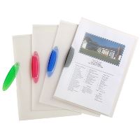 marbig swing clip report file a4 clear/assorted